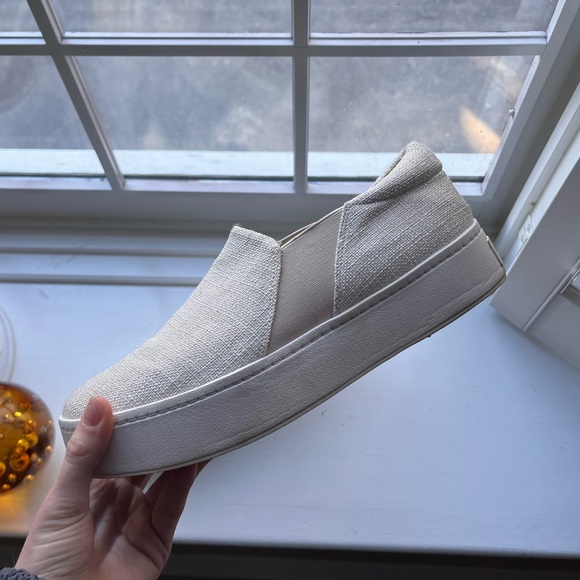 Vince Warren Platform Shoes Cream Color Size 9.5 - Picture 1 of 8